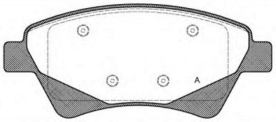 OPEN PARTS bpa097620 -  Комплект тормозных колодок, дисковый тормоз